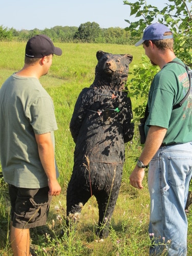 bear statue Cabin Fever Sporting Goods