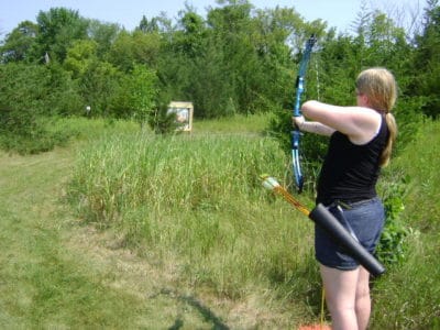 girl opat camp archery Cabin Fever Sporting Goods, Victoria, Minnesota